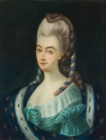 null ECOLE FRANÇAISE FIN XVIIIème SIÈCLE

Portrait présumé de la reine Marie-Antoinette

Pastel

71...