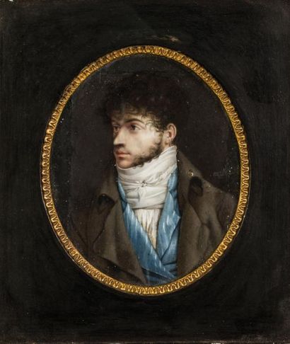 ECOLE FRANÇAISE DÉBUT XIXème 

Portrait d'homme...