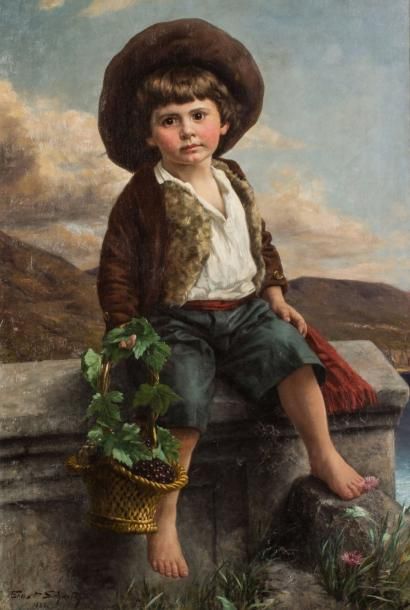 ERNST SCHMITZ (1859-1917)

Enfant au panier...