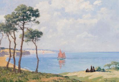 null MARCEL JACQUIER (1877-1957)

La baie de Douarnenez

Huile sur panneau (légèrement...