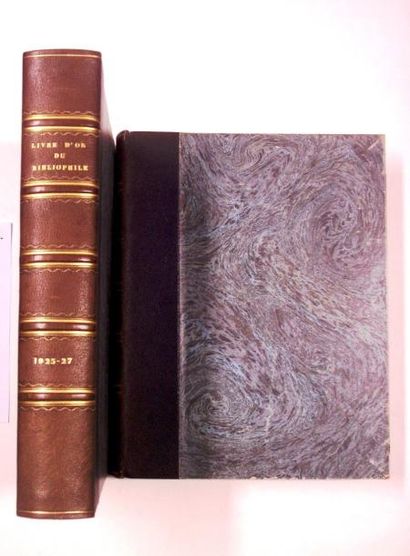 null Livre d'or du Bibliophile année 1925 à 1929. Ouvrages édités par les chambres...