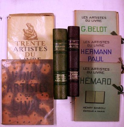 null Les Artistes du Livre : Réunion de volumes de la collection Les Artistes du...