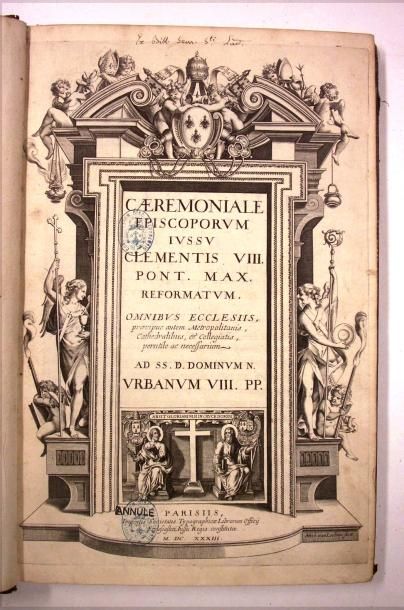 null CLEMENT VIII (Pape) : Caeremoniale episcoporum Jussu Clementis VIII Pont. Max....