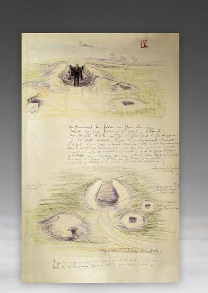 null GUERRE 1914-18 (Photos, dessins, objectifs de bombardements, documents) : Réunion...