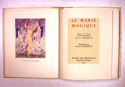 null MARDRUS (J.-C.) : Le Marié Magique. Paris, Soc. des Bibl. Franco-Suisses, 1930....