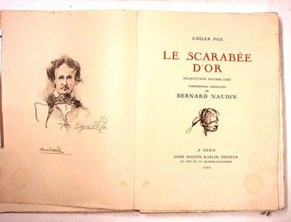 null POE (Edgar) - NAUDIN (Bernard) : Le Scarabée d'Or. Trad. par BAUDELAIRE. Paris,...