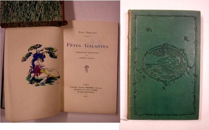 null VERLAINE (Paul) : Fêtes Galantes. Paris, Messein, 1915. Ill. en coul. en et...