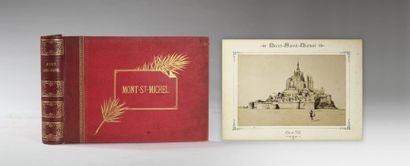 null MONT ST MICHEL : Album de photographies fin XIX° siècle du Mont-Saint-Michel...