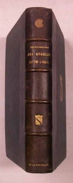 null GENEALOGIE - HERALDISME : Dictionnaire des anoblis 1270-1868. Suivi du dictionnaire...
