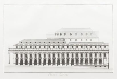 null SUITE DE TROIS TIRAGES

figurant le plan d’élévation du Grand-Théâtre de Bordeaux....