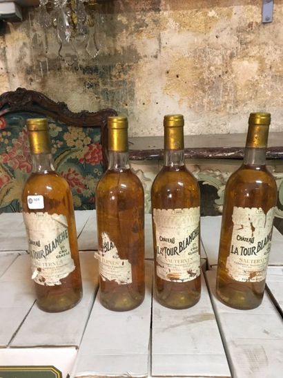 null 101 / 1986 - Château La Tour Blanche - Sauternes - 4 B/lles (étiquettes mauvais...