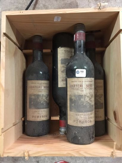 null 113 / 1967- Château Nenin, Pomerol - 4 B/lles legt basses - 