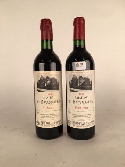 null 13 / 1998 - Château Evangile - 2 B/lles - Pomerol