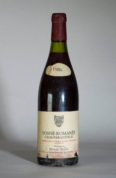 null 229,1 / Henri Jayer Vosne Romanée – Cros Parantoux, Bourgogne – 1986 – 1 B/lle...