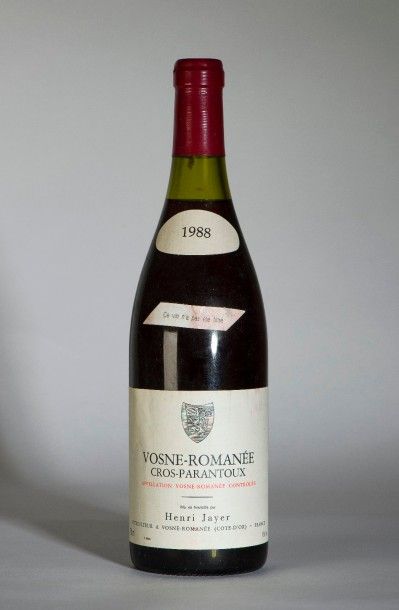 null 236 / Henri Jayer Vosne Romanée – Cros Parantoux, Bourgogne – 1988 – 1 B/lle...