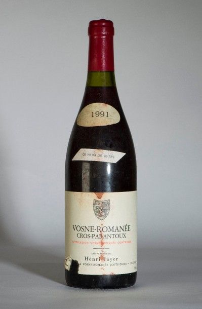 null 240 / Henri Jayer Vosne Romanée – Cros Parantoux, Bourgogne – 1991 – 1 B/lle...