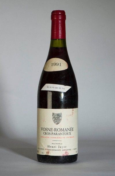 null 241 / Henri Jayer Vosne Romanée – Cros Parantoux, Bourgogne – 1991 – 1 B/lle...