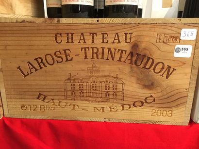 null 365 / 2003 - Château Larose Trintaudon, Haut-Médoc -12 B/lles dans une caisse...