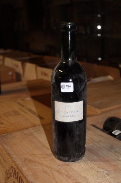null 393 / 1972 - Château Charmant - Margaux - 1 blles sans étiquette 


