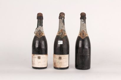 null 414 / 1928 - Pol Roger, Champagne - 3 B/lles basses - Champagne