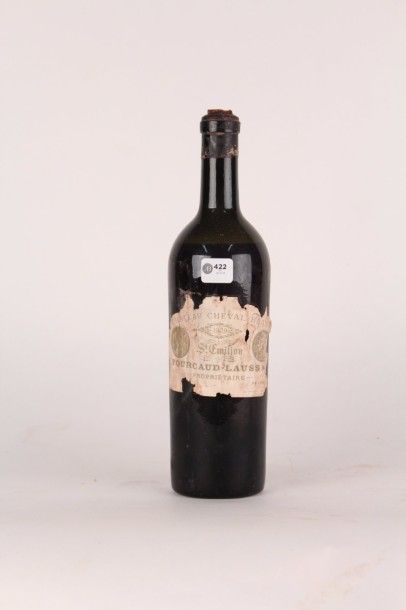 null 422 / 1909 - Château Cheval Blanc -1 B/lles basse sans capsule - 
