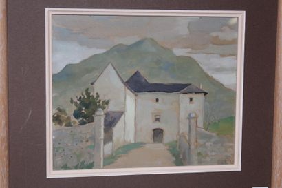 null Ramiro ARRUE (1892-1971)

Entrée du château 

Gouache, signée du monogramme...