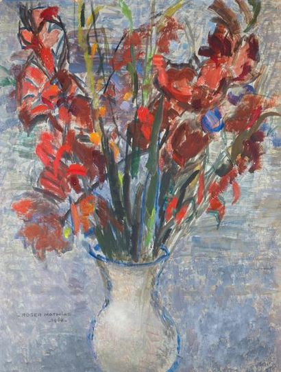null Roger MATHIAS (1884-1971)

Composition florale

Huile et gouache sur papier...