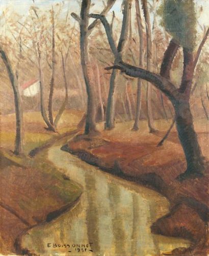 null Edmond BOISSONNET (1906-1995)

Rivière en automne

Huile sur toile signée en...