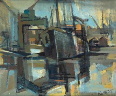 null Charles-Robert VALLET (1907-1993)

Bateaux, Docks

Huile sur toile, signée en...