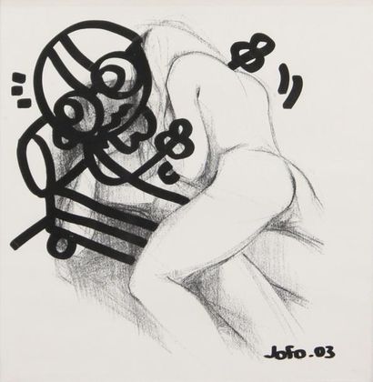 null JOFO (né en 1961)

Série de 10 encadrements, feutre marqueur 

sur tirages de...