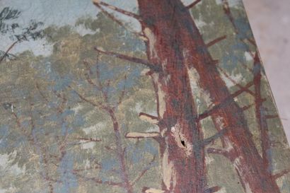 null Henri TAYAN (1855-1931)

Etang dans la forêt landaise

Huile sur toile, signée...