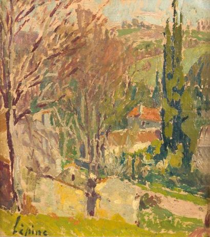 null Joseph LEPINE (1867-1943) 

Paysage de Gironde

Huile sur carton contrecollé...