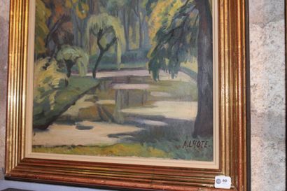 null André LHOTE (1885-1962)

Le parc, 1907

Huile sur toile, signée en bas à droite....