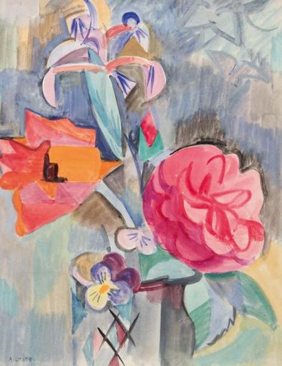 null André LHOTE (1885-1962)

Iris et pavots, 1924

Aquarelle, signée en bas à gauche.

31...