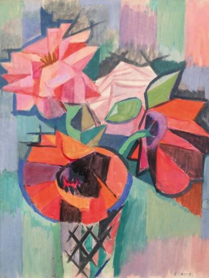null André LHOTE (1885-1962)

Roses et coquelicots, 1924

Aquarelle, signée en bas...