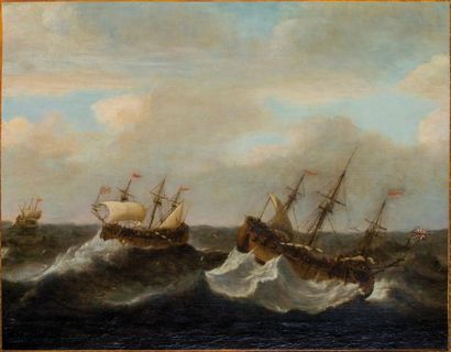 null Ecole Hollandaise vers 1700

Suiveur de Willem Van De Velde

Navires anglais...