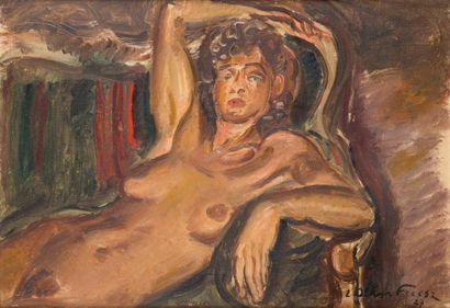 null Emile OTHON FRIESZ 1879-1949,

Le repos du modèle,1927,

Huile sur toile, signée...