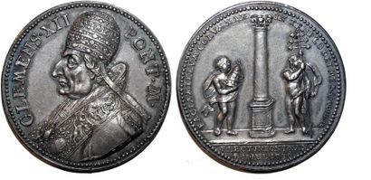 null CLEMENT XII (1730-1740) Argent. 38mm. Par Peter Paul Werner. 1730. Election...