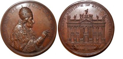 null CLEMENT XII (1730-1740) Bronze. 72mm.Par Ottone Hamerani. 1733.Emise pour la...