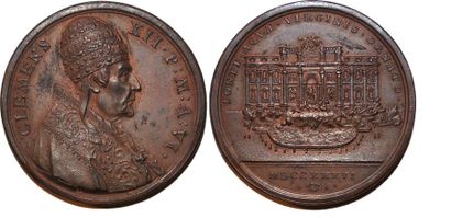 null CLEMENT XII (1730-1740) Bronze. 39mm. Par E. et O. Hamerani. 1736. Souvenir...