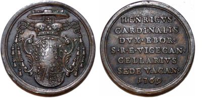 null SEDE VACANTE Bronze. 28mm. Graveur anonyme. 1769. Emise par le Vice-Chancelier...