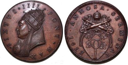 null SIXTE IV (1471-1484) Bronze. 44mm.Restitution de Girolamo paladino. Fin XVIe...