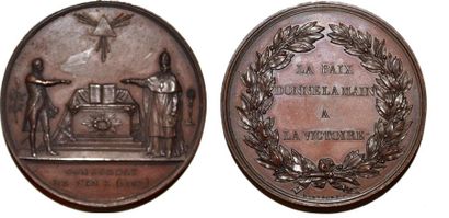 null PIE VII (1800-1823) Bronze. 41mm. Par Fleury Montagny. Même médaille que précédente....