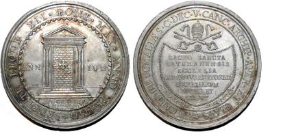 null LEON XII (1823-1829) Argent. 45mm. Par Giuseppe et Giovanni Pasinati. 1825....