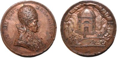 null LEON XII (1823-1829) Bronze. 43mm. Par Giuseppe Cerbara. 1828. Même description...
