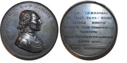 null LEON XII (1823-1829) Bronze. 54mm. Par Giuseppe Cerbara. 1824. Cardinal Hercule...