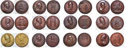 null 12 médailles faisant partie de la Série de 16 Restitutions par Ferdinando de...
