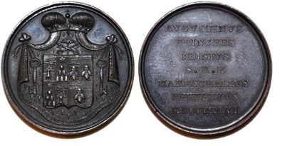null SEDE VACANTE (1846) Bronze. 29mm. Graveur anonyme. 1846. Emise par le Maréchal...