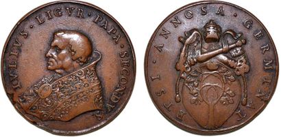 JULES II (1503-1513) 1473.Bronze. 41mm.Restitution...