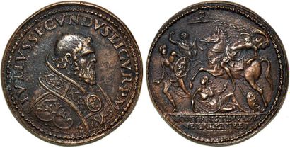 JULES II (1503-1513) Bronze. 35mm. La Conversion...